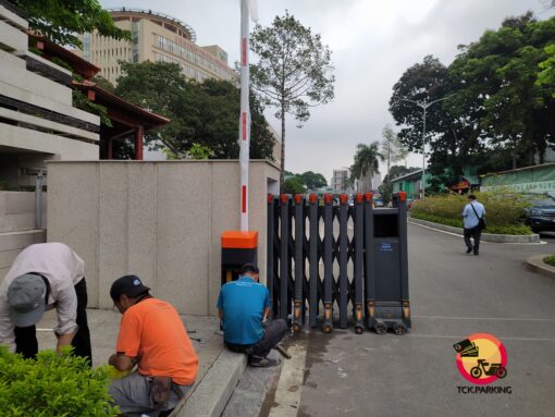 cổng thanh chắn barrier cho bệnh viện