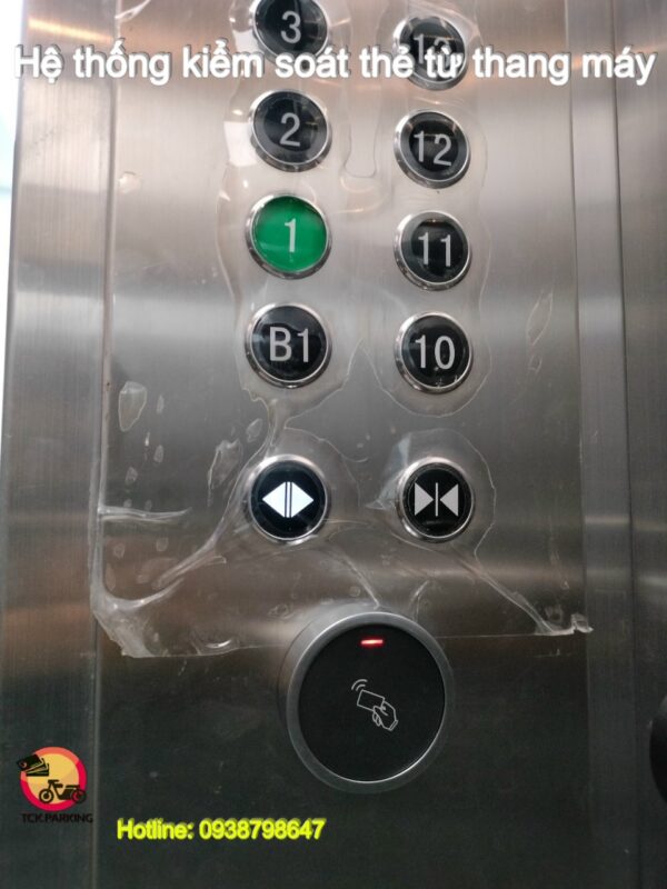 Hệ thống kiểm soát thẻ từ thang máy