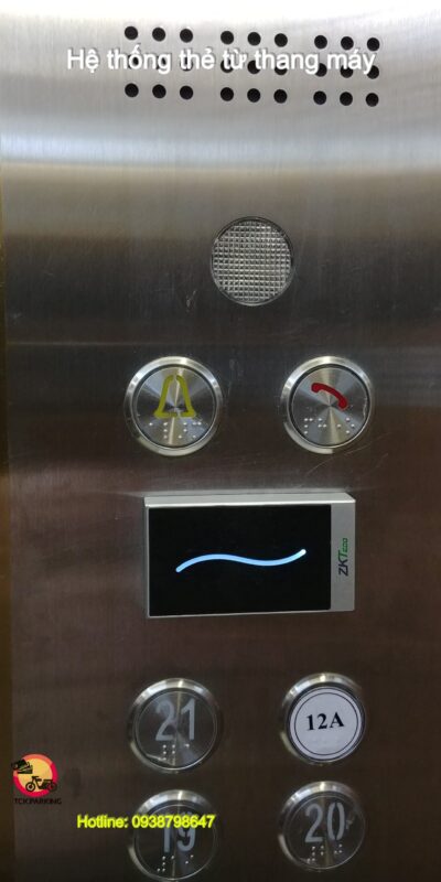 thiết bị kiểm soát thẻ từ thang máy