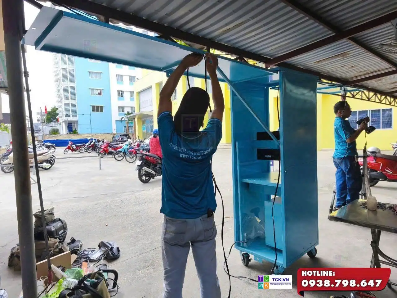 Lắp đặt máy giữ xe có trang bị phần mềm xuất hóa đơn VAT