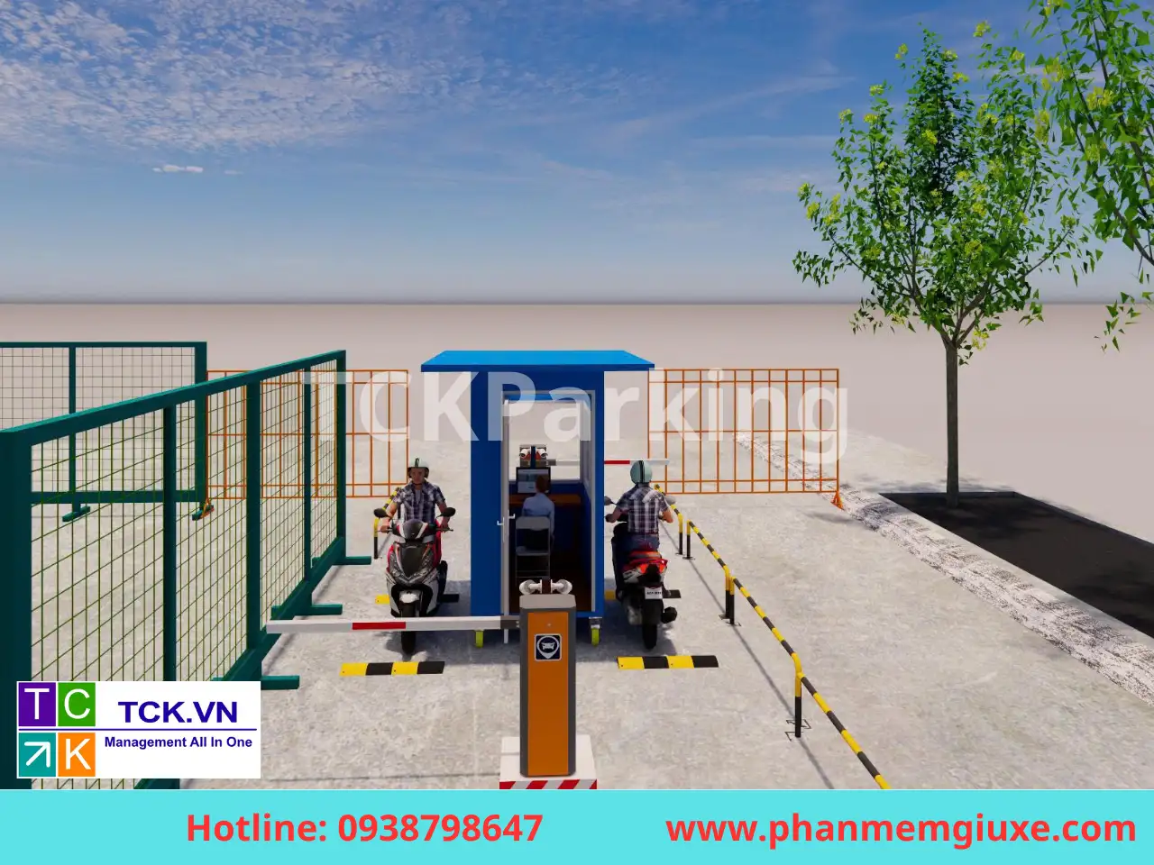 hệ thống trông xe thông minh tự động mô hình 3D
