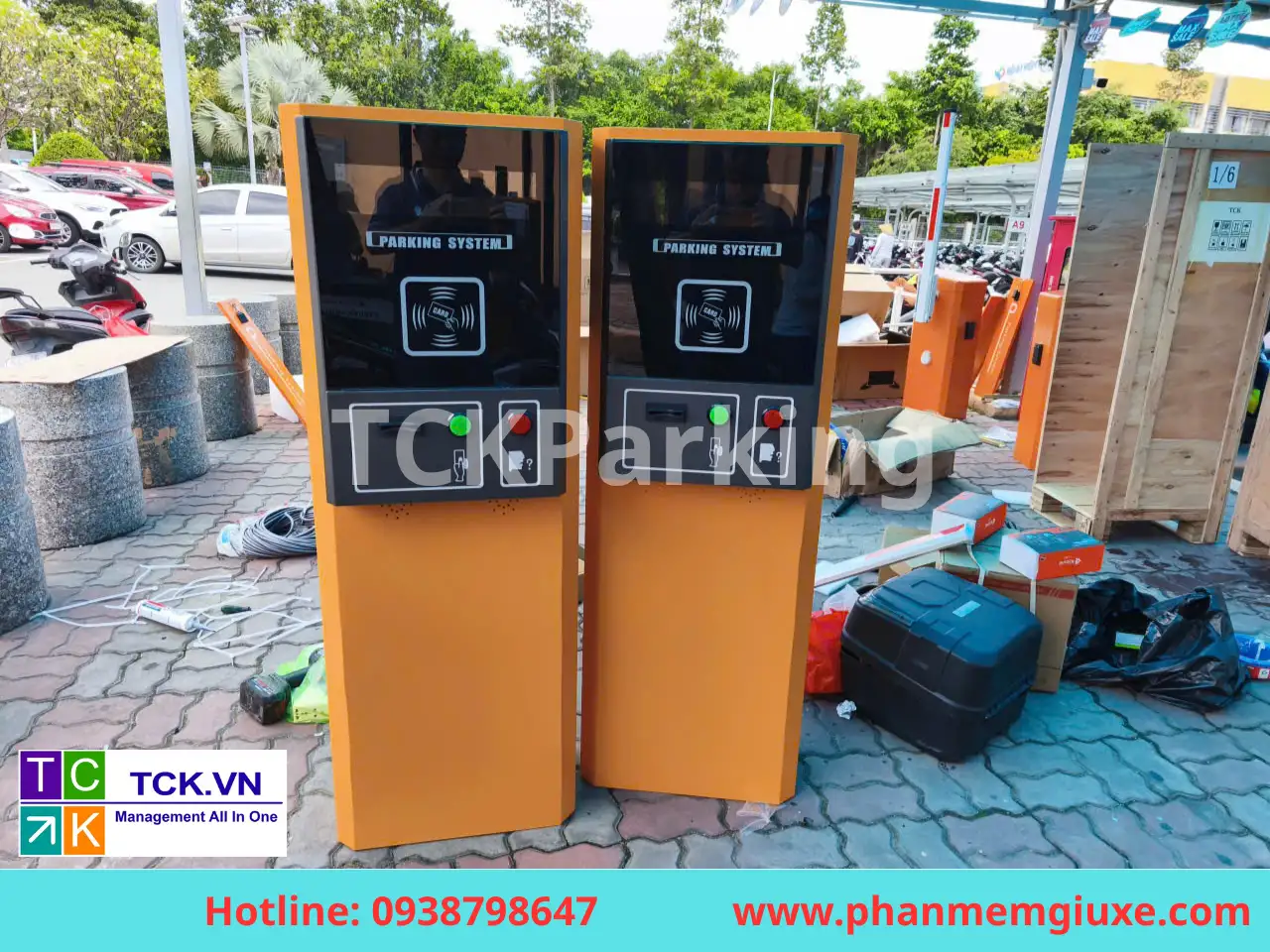 máy nhả thẻ giữ xe hoàn toàn tự động
